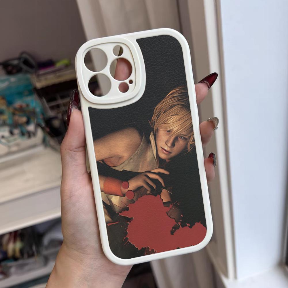 Чехол для телефона Silent Hill в стиле хоррор для iPhone 16 15 14 12 13 Pro Max 11 Mini Xs Puls Силиконовый чехол из кожи ягненка