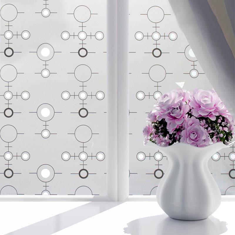 Household Privacy Window Film Frosted Glass Door Film Adhesive Window Cling Stickers Decoration