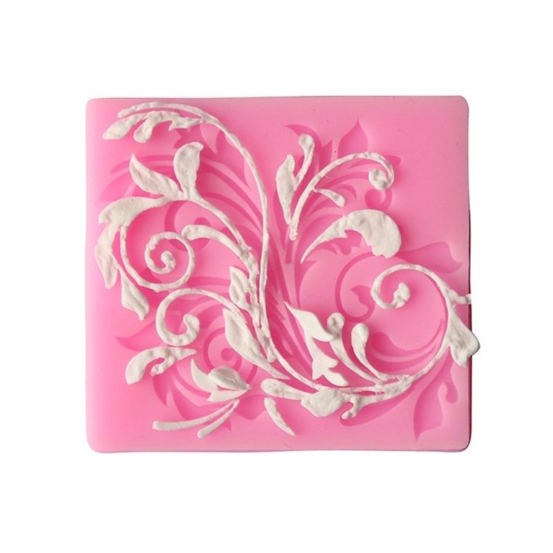 Силиконовая форма для кружева с цветами, помадка, украшения торта, инструменты для конфет, шоколада, мастики, кухонные инструменты для выпечки