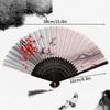 Vintage Silk Folding Hand Fan Chinese Japanese Bamboo Fans Craft Gifts Women Dance Performance Props Home Decoration Ornaments