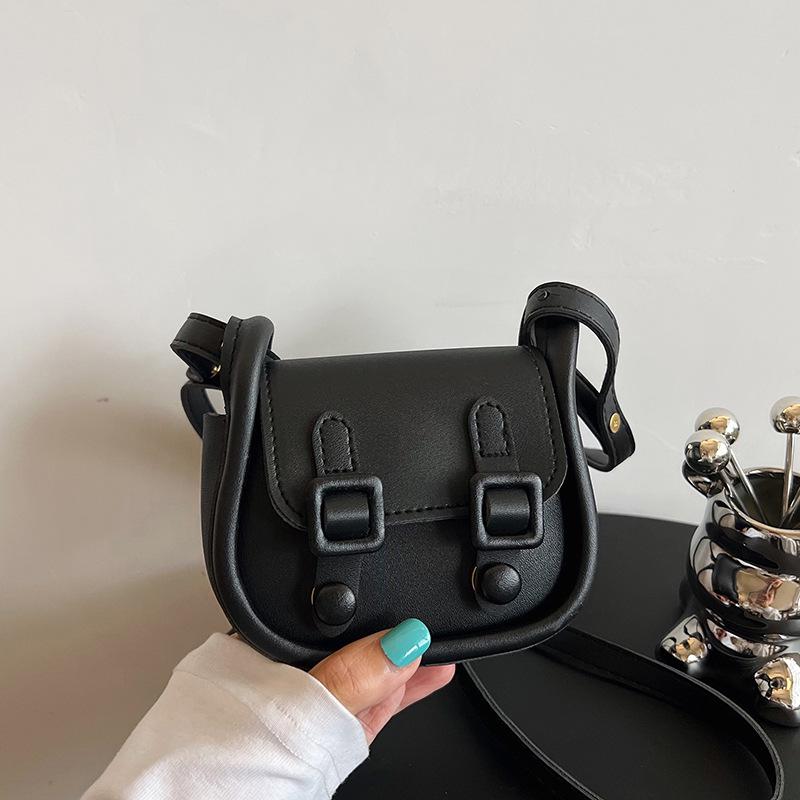 Женская ретро мини-сумка-седло - Сумочка для помады, Простой повседневный стиль через плечо или кроссбоди