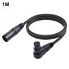 90 Degree XLR Female To Straight XLR Male 3-Pin Mic Connector 0.3/1/1.8M Elbow XLR Female To Straight XLR Male Audio CableGood product
