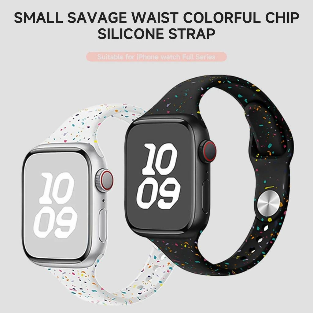 Silicone Strap for Apple Watch Series 10 42mm/9 8 7 41mm/SE (2023) SE (2022) SE 6 5 4 40mm/3 2 1 38mm Watch Band