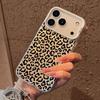 INS Чехол для телефона с леопардовым принтом для iPhone 17 16 15 14 13 12 11 Pro Max Air Матовый Лазерный Аврора Ударопрочный Funda