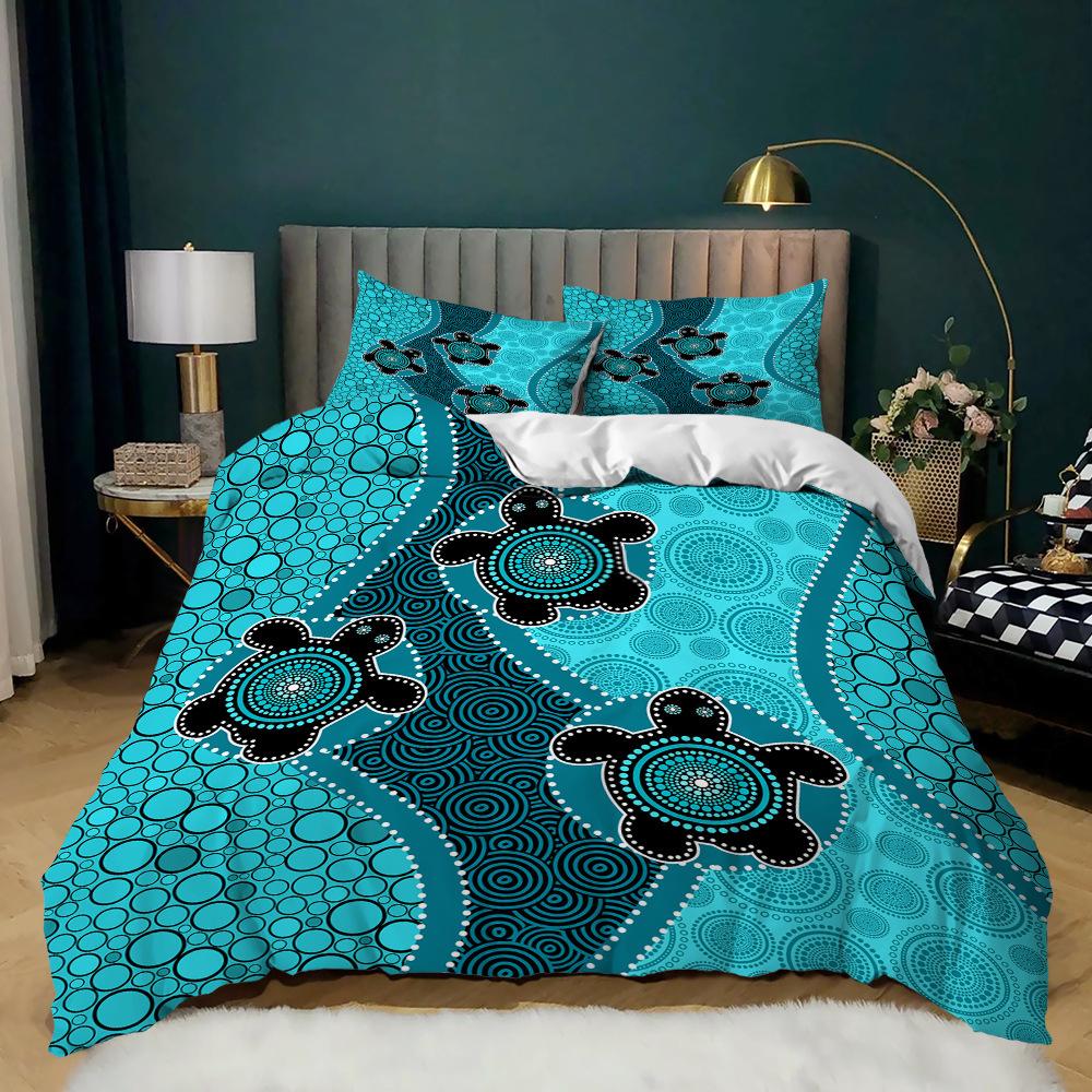 Lizard Print Three-Piece Fashion Kit Quilt Cover Bedding Factory Direct Sales