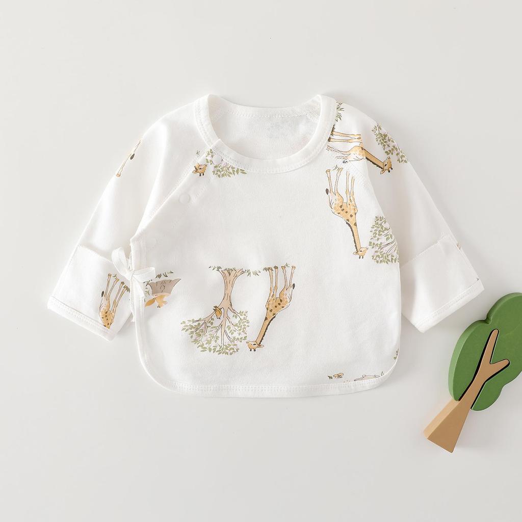 Комбинезон для новорожденных из чистого хлопка с длинными рукавами на весну и осень