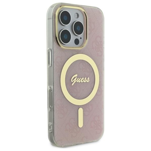 Guess Guhmp16Lh4Stp Iphone 16 Pro6.3 Różowy/Pink Hardcase Iml 4G Magsafe