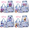 4Pcs/set New K-Pop Printed Backpack Handbag Pencil Case with 750Ml Water Bottler for Teenager Boy Girl Schoolbag Student Large Capacity Bookbag