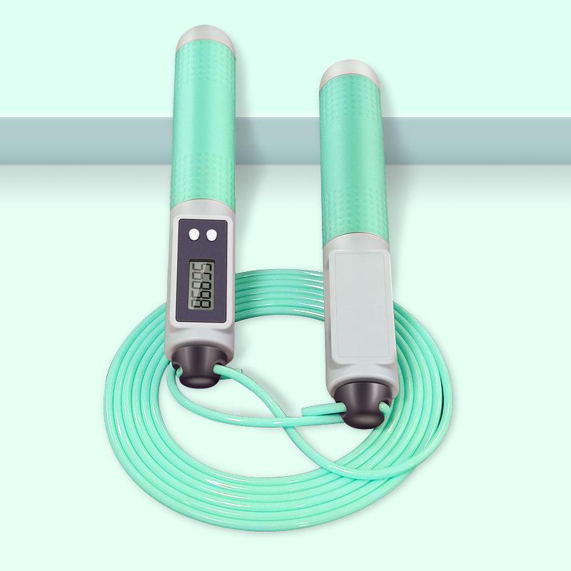 Умная беспроводная скакалка для фитнеса в помещении — для взрослых и студентов, двойное использование, с большим мячом