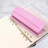 1 Pcs Paper Hole Punch 6-hole Adjustable Color Single-page Scrapbook Office Stationery Metal Loose-leaf Hole Punch