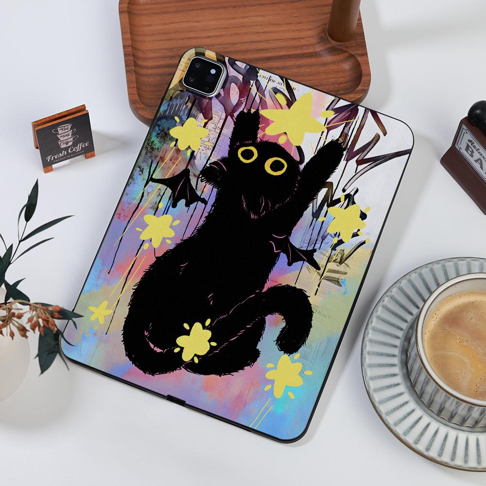 Подходит для Star Black Cat Apple iPad 11-дюймовый защитный чехол Xiaomi Pad 6 мягкий чехол Samsung Tab S7 легкий и тонкий