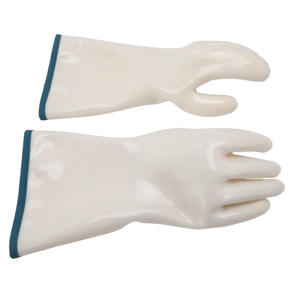 Silicone Oven Mitts 350 Celsius Heat Proof Anti Stick Long BBQ Kitchen Gloves for Baking Cooking