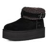 UGG Короткие зимние ботинки Женские черные кроссовки 1144041-BLK