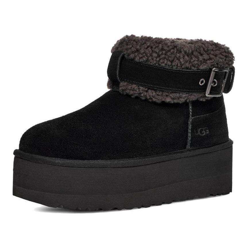 UGG Короткие зимние ботинки Женские черные кроссовки 1144041-BLK