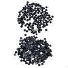 350 Pieces Black Half Pearl Beads Flat Back Cabochon For 6mm 8mm
