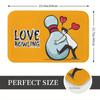 Novelty Love Bowling Door Mat Welcome Mat Entryway Floor Mat for Home Utility Rug Decorative Indoor  40x60cm