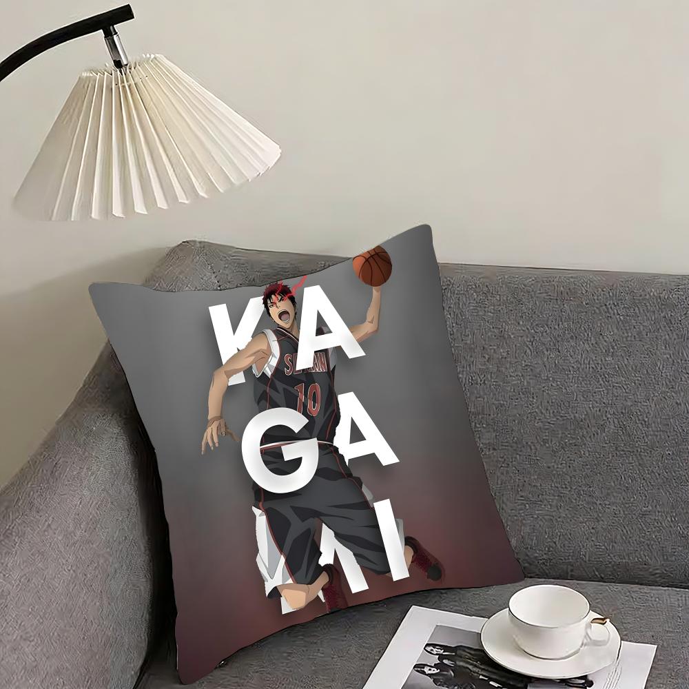 KKuruko No BasketT Anime Cushion Cover Pillowcase Ultra Soft Skin Friendly Fabric Cloud Like Comfort Concealed Zipper