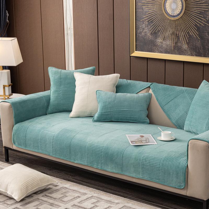 Нордический Инс Молочно-белый Модный Диванная Подушка Нескользящий Чехол для Дивана Чехол Чехол Осень и Зима Четыре Сезона Комбинация Диванная Подушка