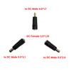 DC3.5x1.35mm Female To DC4.0x1.7mm/5.5x2.1mm/DC5.5x2.5mm Male Adapter for Laptop, Camera Plug Converter