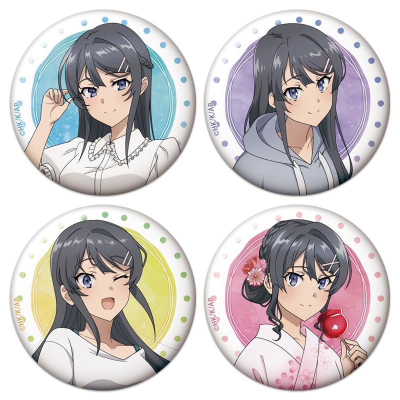 Rascal Does Not Dream of Bunny Girl Senpai Series Original Trading Mai Summer Vacation Badges Per Badges Sakurajima's Ver. (10 Box)