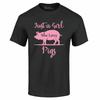 Just A Girl Who Loves Pigs T-shirt Pig Lover Pig Mom Farmer Shirts