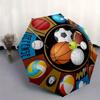 Ball sports themed Eight rib Automatic Folding Umbrella Is Suitable for Both Men and Women, Making It A Perfect Christmas and Valentine's Da