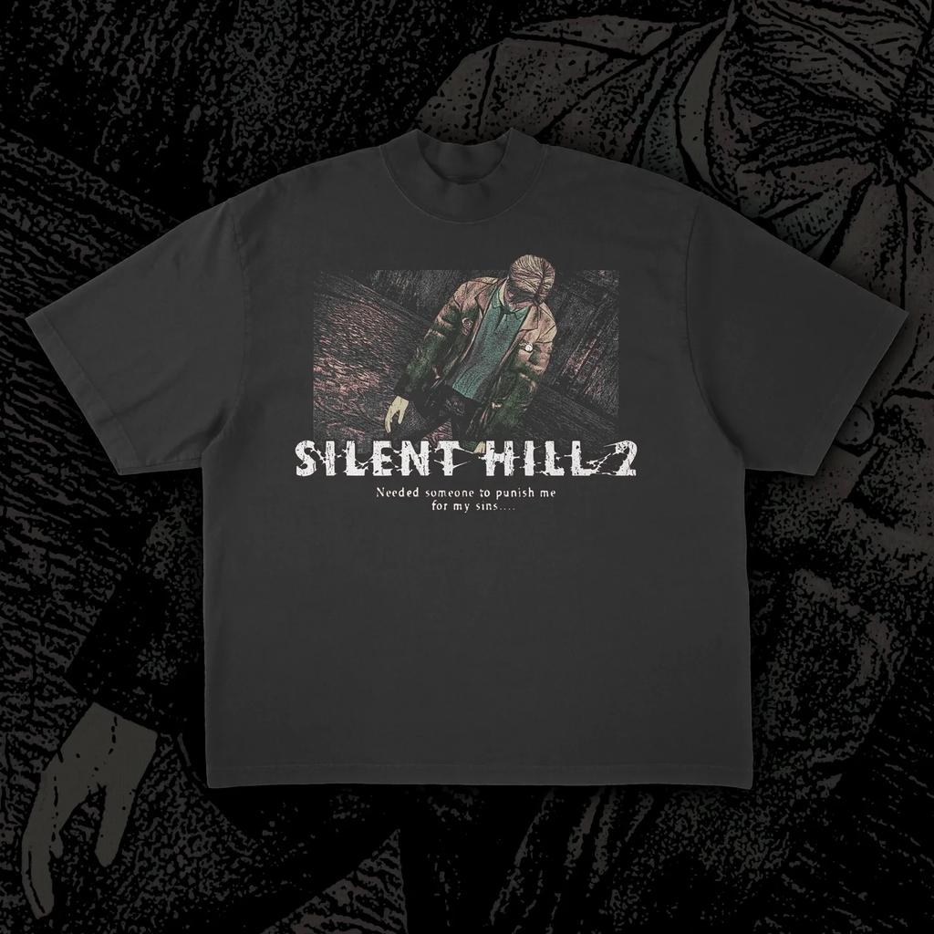 Silent Hill 2_ Ворота Пробуждения Печатная Футболка с Коротким Рукавом, Мужская и Женская Летняя Хлопковая Удобная Свободная Модная Футболка с Круглым Вырезом