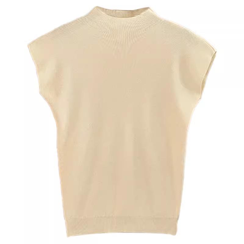 Летний базовый слой, Новая футболка с коротким рукавом, Женский трикотаж, Элегантный, Однотонный, Топ с открытыми плечами и средним воротником