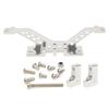 Aluminium Alloy RC Car Front Axle Reinforcement Link Rod Mount Set for Axial SCX10 PartsSilver