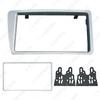 Applicable Honda Civic RHD Double Din Car Audio Frame Panel, Bright Silver