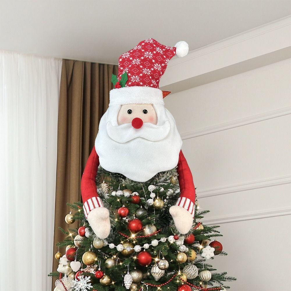 Large Size Snowmen Hugger Ornaments Scarf Design Xmas Tree Ornaments Home Decor