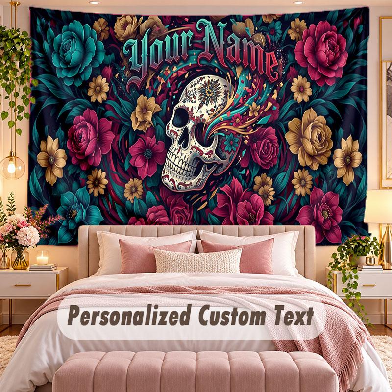 Decorative Artwork (14) Theme Wall Tapestry Customized With Name Text Personalized Hanging Tapestry For Bedroom Living Room Decor