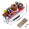 40A 1000W 10-60V на 12-90V Повышающий модуль питания Регулируемые напряжения Преобразователи питания Измерительный кабель
