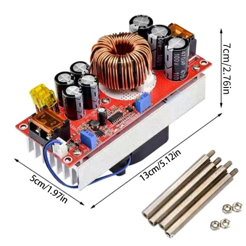 40A 1000W 10-60V на 12-90V Повышающий модуль питания Регулируемые напряжения Преобразователи питания Измерительный кабель