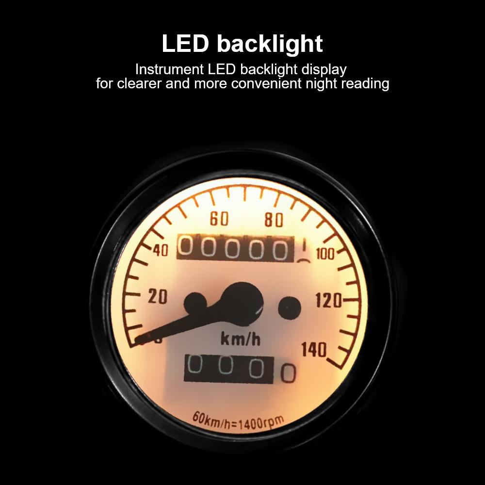 Тахометр Мото Запчасти Модифицированный Одометр Аксессуар для Мотоцикла Машины Универсальный Автомобильный Датчик со Светодиодной Подсветкой Ретро Мотоциклетная Панель Приборов