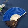 21cm Folding Hand Fan DIY Chinese Blank Paper Bamboo Fan Wooden Antiquity Fan DIY Calligraphy Painting Home Party Decor Gifts