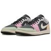 Jordan Air Jordan 1 Low Винтажные Баскетбольные Кроссовки Унисекс Розовый Черный IB7109-004