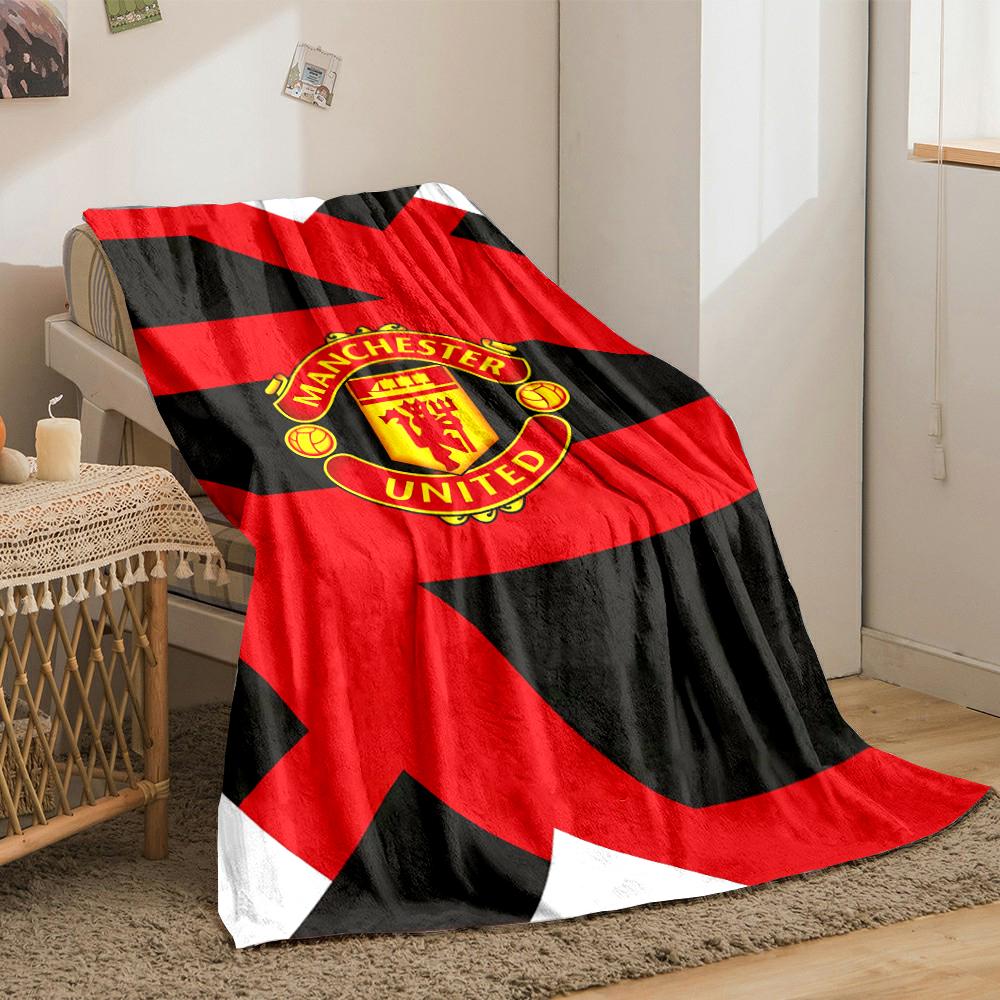 Manchester United Designed Flannel blanket for bedroom, living room, sofa, and nap