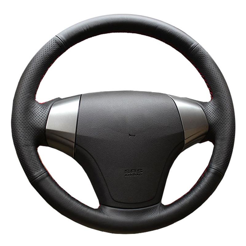 Оригинальный чехол на руль для Hyundai Elantra 2008-2010, кожаная оплетка на руль своими руками