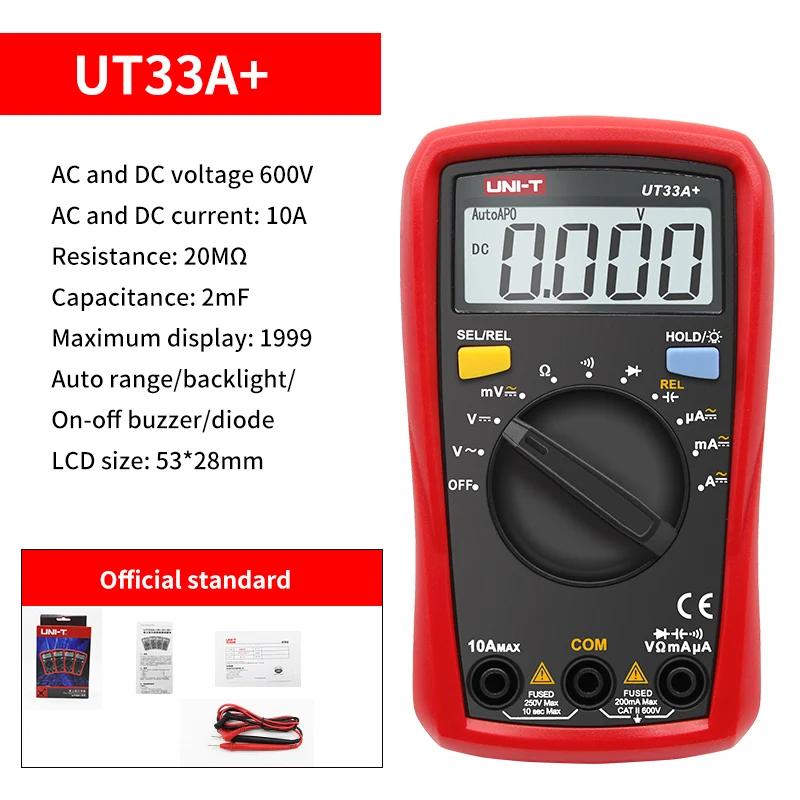 Мультиметр UNI-T Профессиональный UT890C UT890D+ UT89X UT89XD UT89XE UT60S UT60BT UT61B+ UT61D+ UT61E Plus Электрический Мультиметр