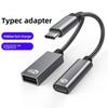 Multifunction 2 in 1 Type-C To USB OTG Adapter Type C 2-in-1 Multifunctional Adapter  Keyboard