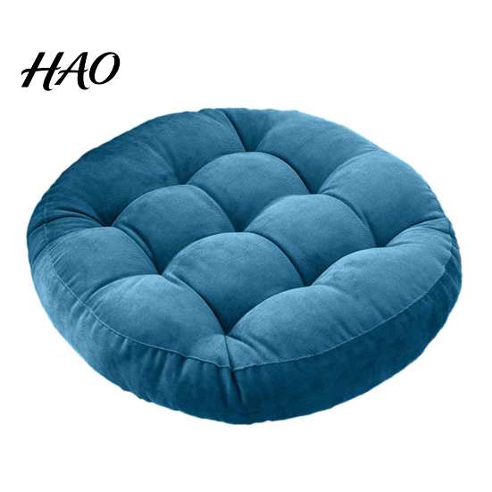 Breathable Meditation Mat for Yoga Round Corduroy Chair Cushion, 16.5 Inch Ultra Soft Seat Pad, Ergonomic Support Long Sitting Washable Cushion Floor
