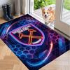 Soft Floor Carpet West Ham United Football Pattern Area Rug Decorative Mat For Home Room Decoration