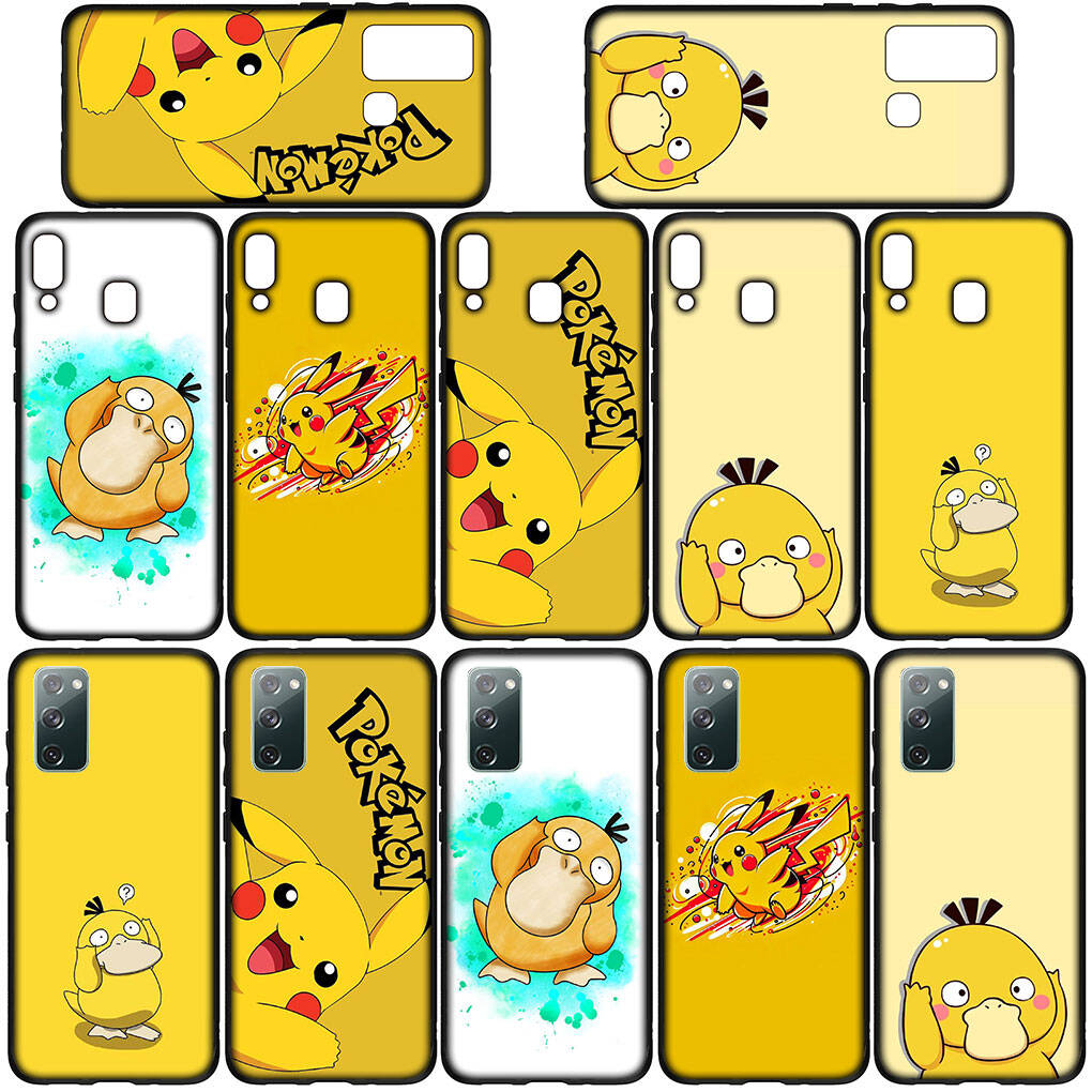Phone Case for iPhone 17 16 15 Plus Xiaomi Poco F8 F7 X7 X6 M8 C85 C75 Redmi Note 14 12 11 13 Pro Max A4 14C 13C 15C Psyduck Pokemon GO Pikachu Cover