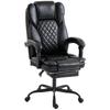 Executive Home Office Chair Reclining Function Footrest Computer Desk Chair High Back Black