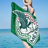 Mexico Football Emblem Microfiber Beach Towel, Lightweight And Quick-Dry, for Summer Travel, Beach Essential, Swimming Pool