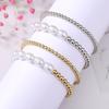 Simple Double Layer Ball Chain Stacked Bracelet Jewelry Versatile OT Buckle Bracelet