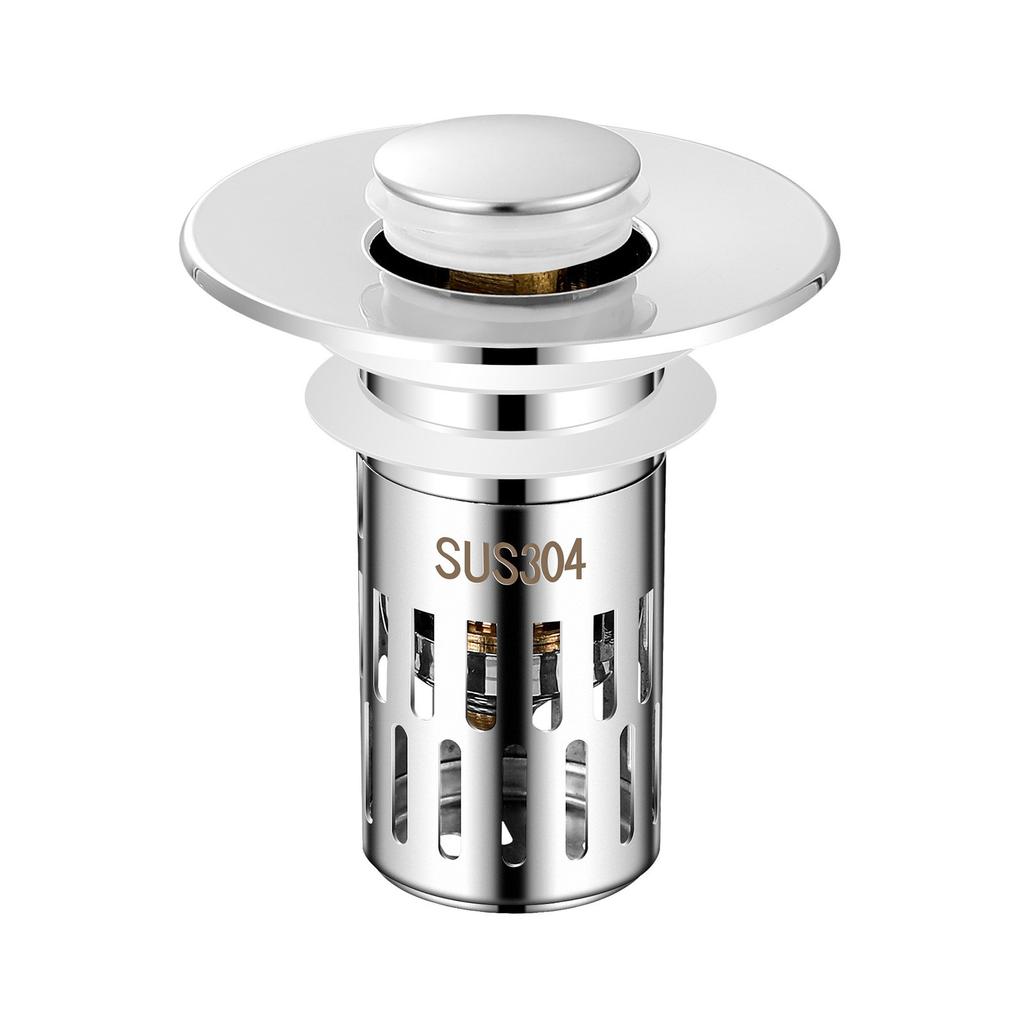 Фильтр для раковины Push Type Wash Basin Sink Drainer с пружинным сердечником, заглушка для волос, запах, универсальный