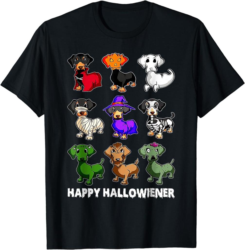 Dachshund Happy Halloweiner Funny Halloween Dogs Unisex T-Shirt