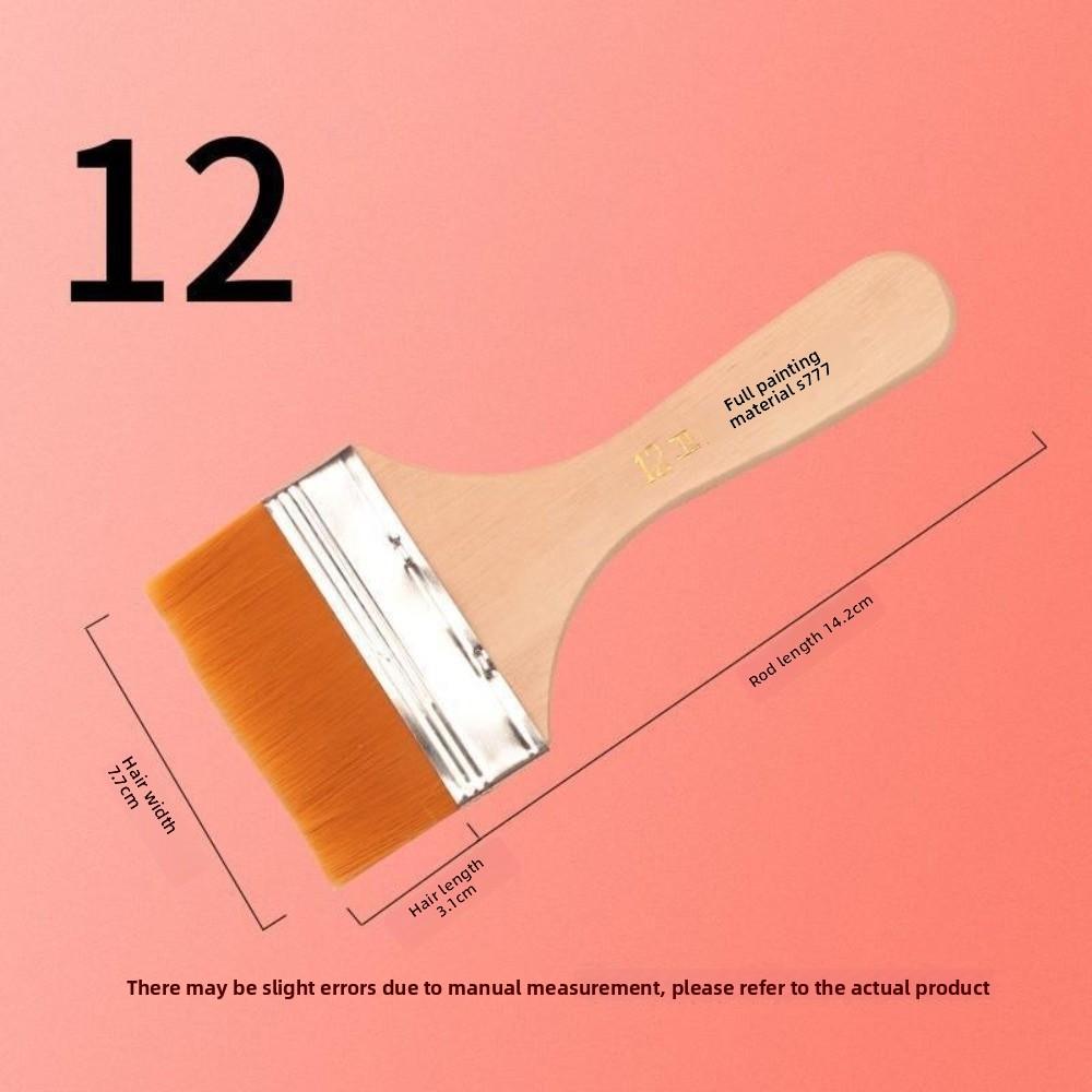 Практичная кисть для масляной краски, деревянные ручки, нейлоновая чистая кисть, новая кисть для рисования волосом, художественные принадлежности